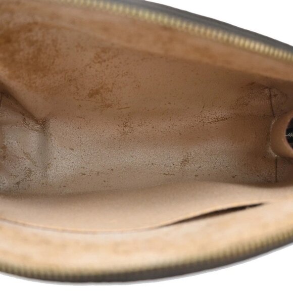 LOUIS VUITTON Trousse Demi Ronde Pouch Monogram Leather Brown - Picture 13 of 14